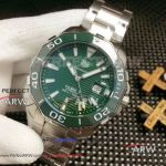 Perfect Replica Tag Heuer Aquaracer Calibre 5 SS Green Watch 43mm